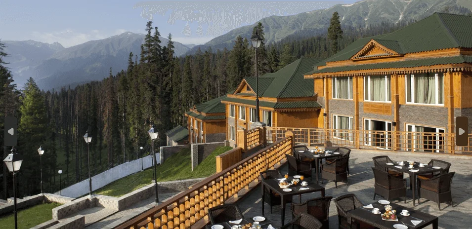 Hotel Khyber exterior in Gulmarg